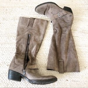 Born Suede Tall Buckle Boots